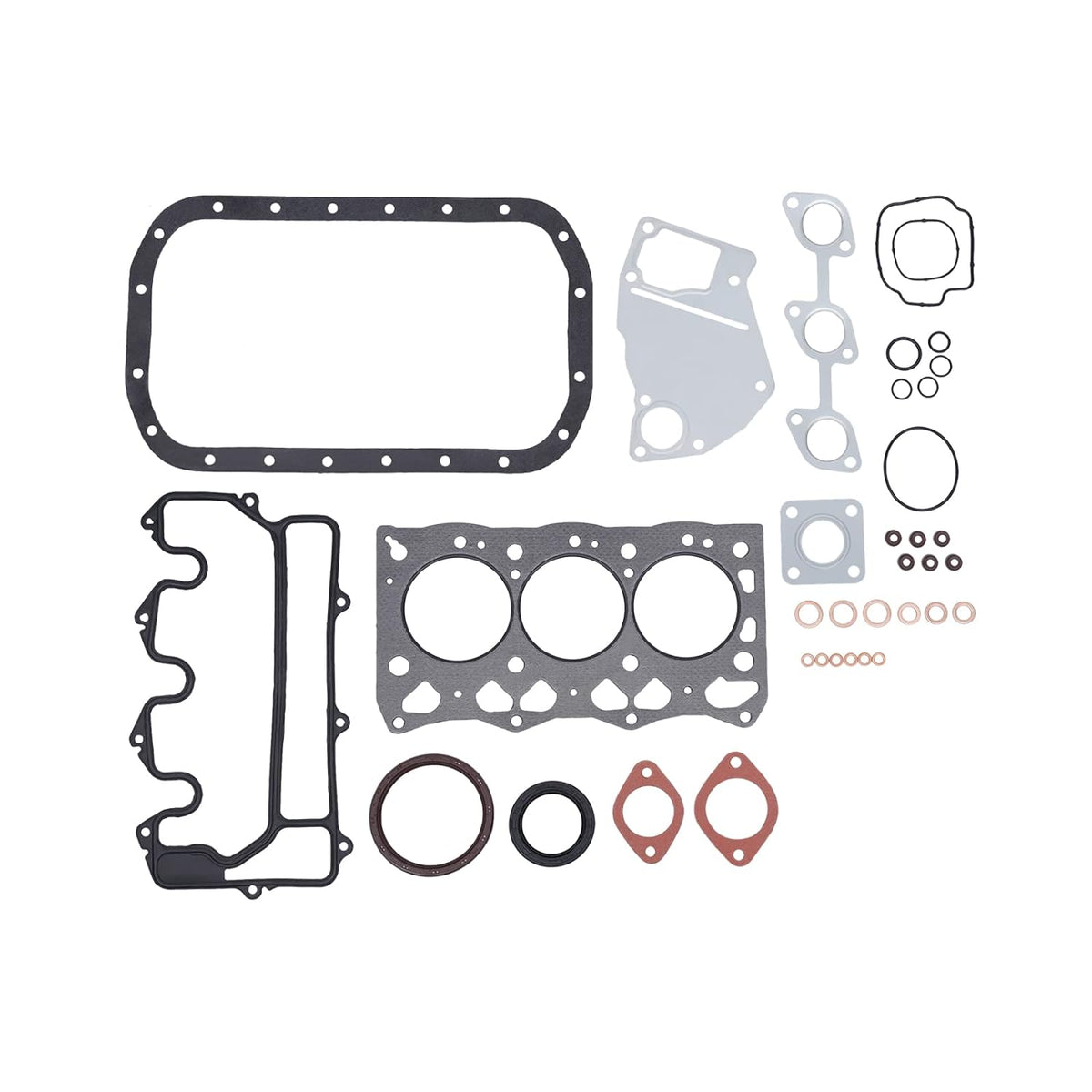 Complete Diesel Cylinder Head Valves + Full Gasket Set for Isuzu 3LD1 Engine Cylinder Head with Full Gasket Kit - KUDUPARTS