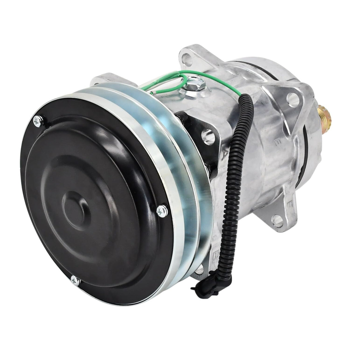 Air Conditioning Compressor E8NN19D629AA for Ford New Holland Tractor TW15 TW25 TW35 TW5 7410 7610 7710 7810 7910236 - KUDUPARTS