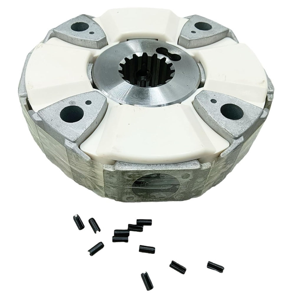 110H Coupling Assembly With Hub 4191663 for Hitachi Excavator EX300 EX300-5 EX300LC-3 EX310H-3C EX350K-5 EX370HD-5 ZX330 ZX350K - KUDUPARTS