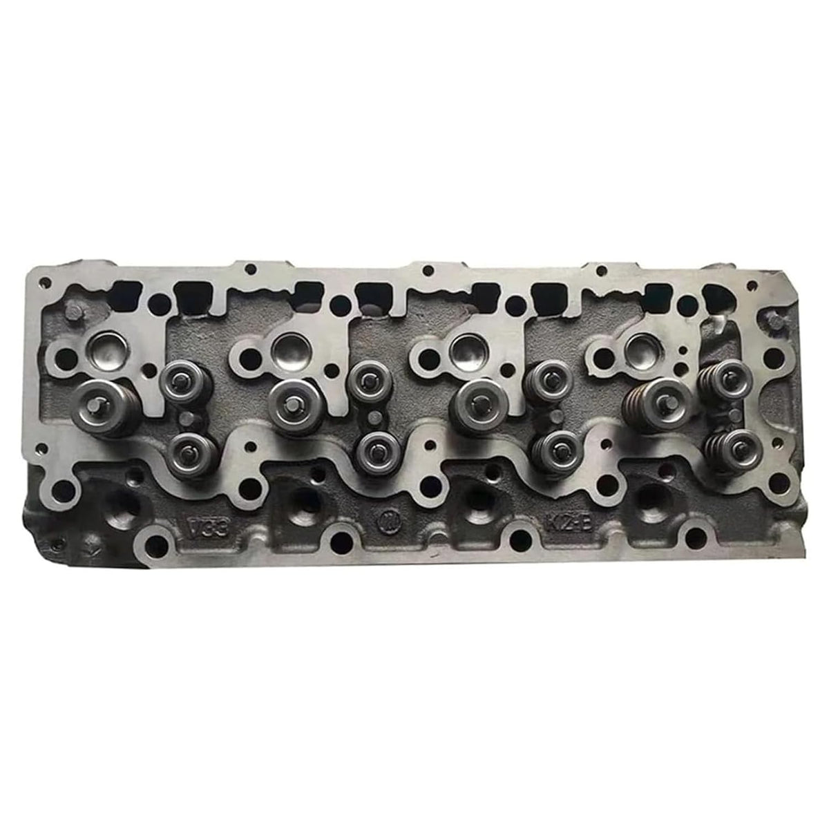 V3300 Complete Cylinder Head + 1 Set Full Gasket Kit Compatible with Kubota V3300 V3300 DI Engine M6800 M8200 M9000 Tractor Bobcat S220 S250 S300 T250 T320 Loaders - KUDUPARTS