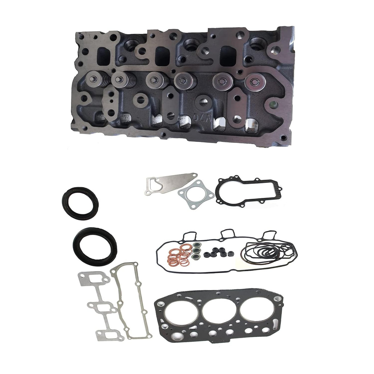 3TNV70 Cylinder Head Assy & Full Gasket Set Compatible with Yanmar Engine - KUDUPARTS