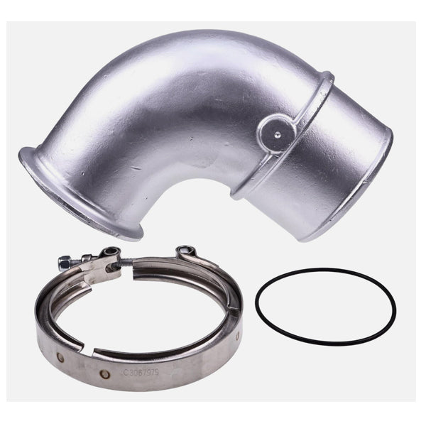 Elbow With Clamp And O-Ring 3682674 for Cummins Engine ISX - KUDUPARTS