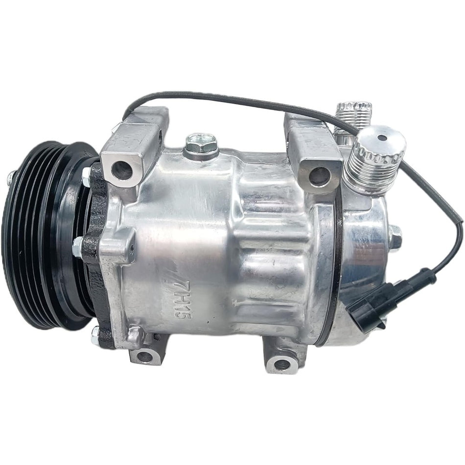 12V SD7H15 A/C Compressor 84290377 for New Holland Tractor T4.105 T4.110F T5.105 T5.115 T4.55 T4.65 T5.95 T4.85 - KUDUPARTS