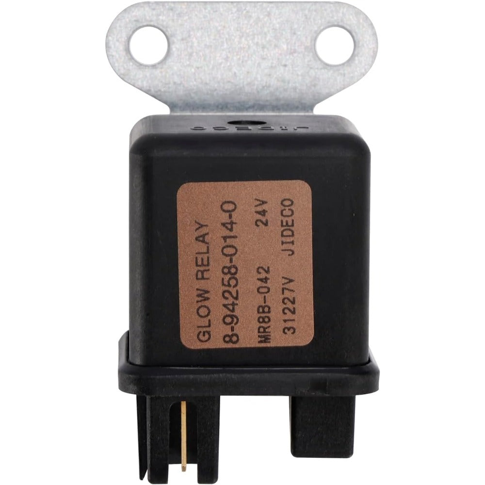 24V Glow Plug Relay 8942580140 for Isuzu 6HK1 Engine Hitachi EX400 EX400-3 EX400-5 EX450H-5 CX1000 CX1100 CX1800 CX2000 CX650-2 - KUDUPARTS