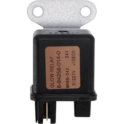 24V Glow Plug Relay 8942580140 for Isuzu 6HK1 Engine Hitachi EX400 EX400-3 EX400-5 EX450H-5 CX1000 CX1100 CX1800 CX2000 CX650-2 - KUDUPARTS