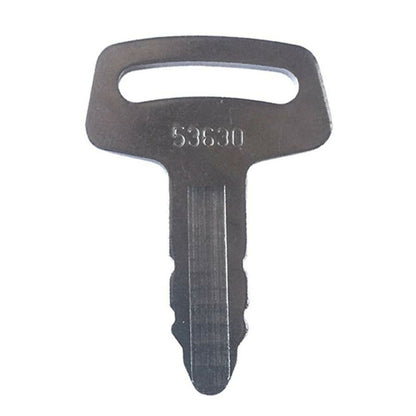 6 Pcs Ignition Keys RC101-53630 for Kubota K008 K008-3 KH101 KH151 KH170 Excavator