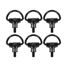 6 Pieces Black Steel Rear Cargo D-Hook BK21V550A74AD V550A74-AD for Ford Transit 150 250 350 350 015-2024