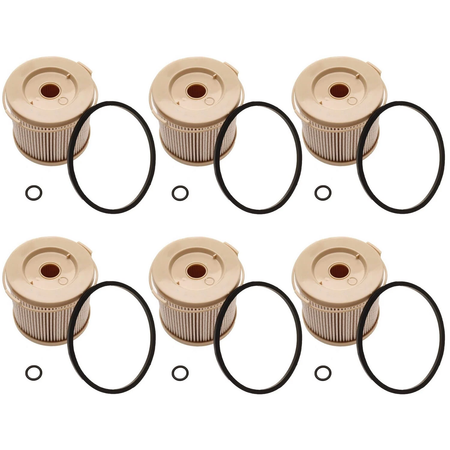 6 Pieces Fuel Filter 861014 3917924 P552010 FS1208 for Volvo Penta Engine AD31D-A D3-110 D3-140 D4-260 D6-400 KAD300-A MD2030 TMD22A - KUDUPARTS
