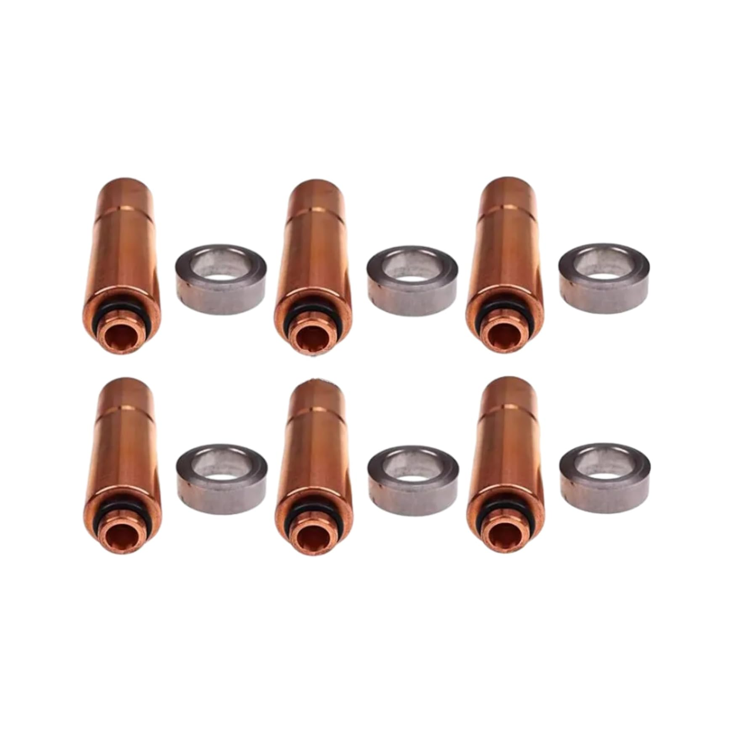 6 Pieces Fuel Injector Sleeve Tube Kit VOE276130 for Volvo Penta Engine TD610G TD710G TAD740GE TAD741GE Excavator EC280 EC300