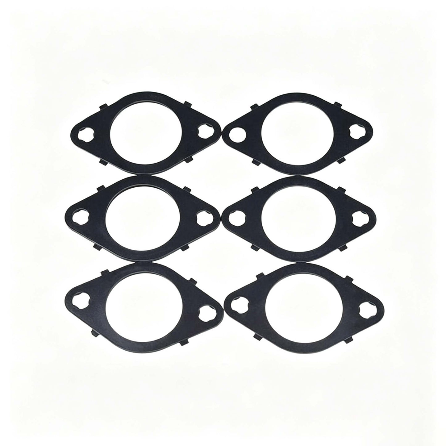 6 Pieces Mainfold Gasket 3937479 3943191 for Cummins Engine 6B5.9 ISC ISL9 QSB3.3 QSB4.5 Hyundai 180D-7E HL770-7 HL770-9 R320LC-7A R360LC-7