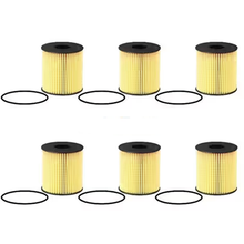 6 Pieces Oil Filter 11427557012 for MINI Vehicle 2007-2015 Cooper 2011-2016 Cooper Countryman
