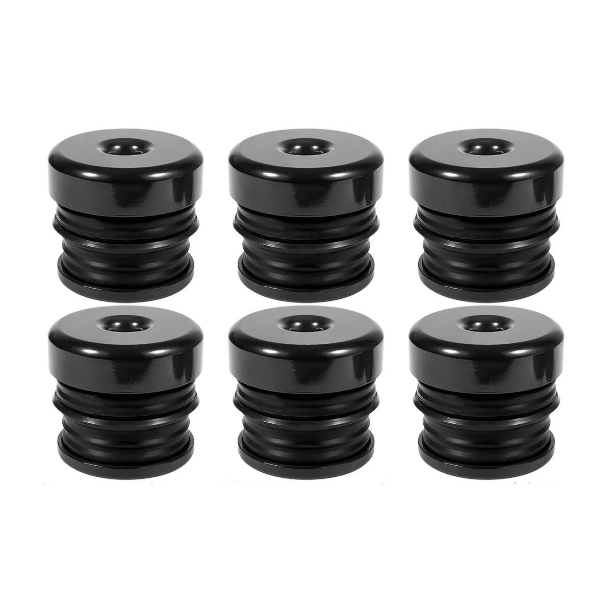 6 Pieces Silicone Body Mount Kit for Ford Super Duty Pickup Truck F-250 F-350 Crew Cab - KUDUPARTS