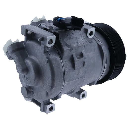 10SRE18C A/C Compressor AH236432 for John Deere Engine 6068 6090 Harvester 7280 7380 7480 8300 8400 8700 8800 9600 - KUDUPARTS