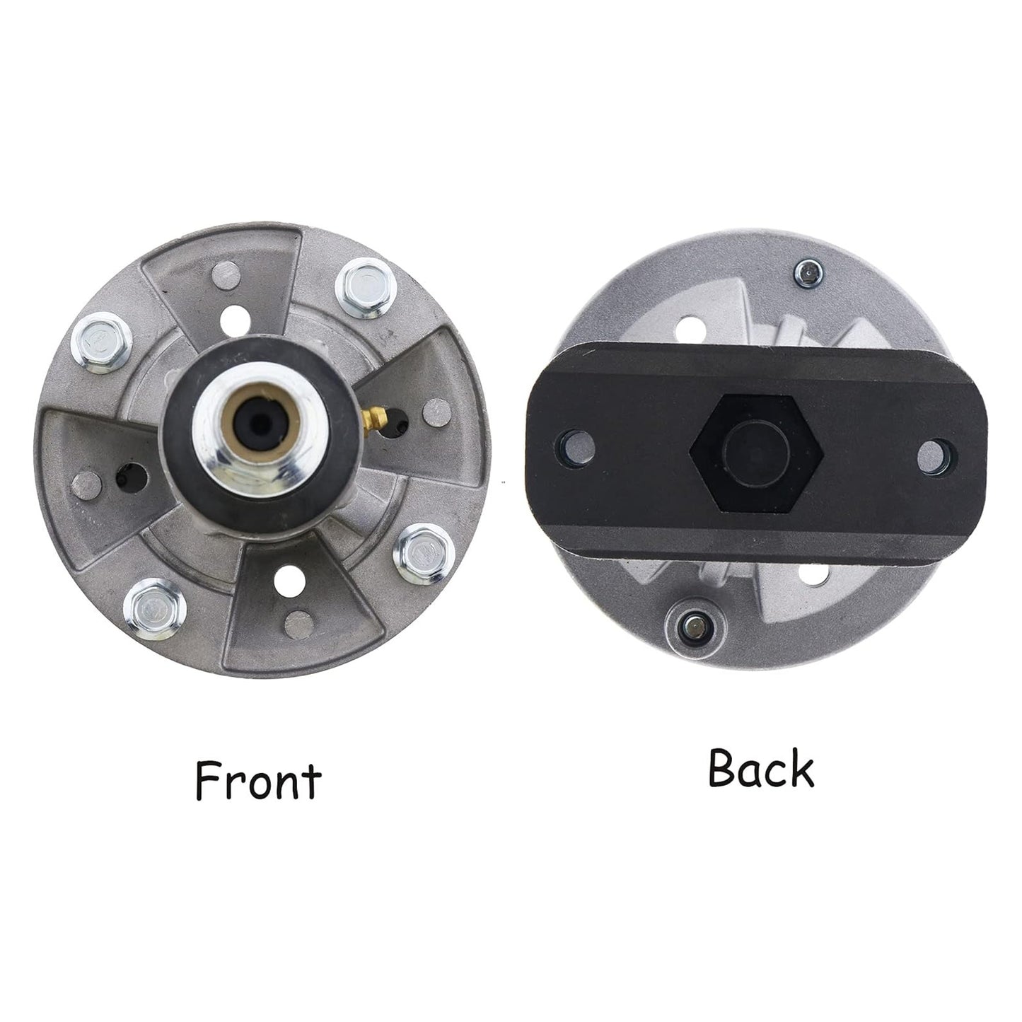 Ensemble de broche de lame 2 pièces GY20050 GY20785 pour tracteurs de pelouse John Deere série L 100 105 107 108 110 111 118 120 130 42" 44" 46" 48"