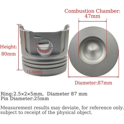 Overhaul Rebuild Kit for Kubota Engine D1462 Bobcat Excavator 328C 325C