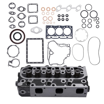 Complete Cylinder Head with Full Gasket Kit for Kubota D1005 Engine - KUDUPARTS