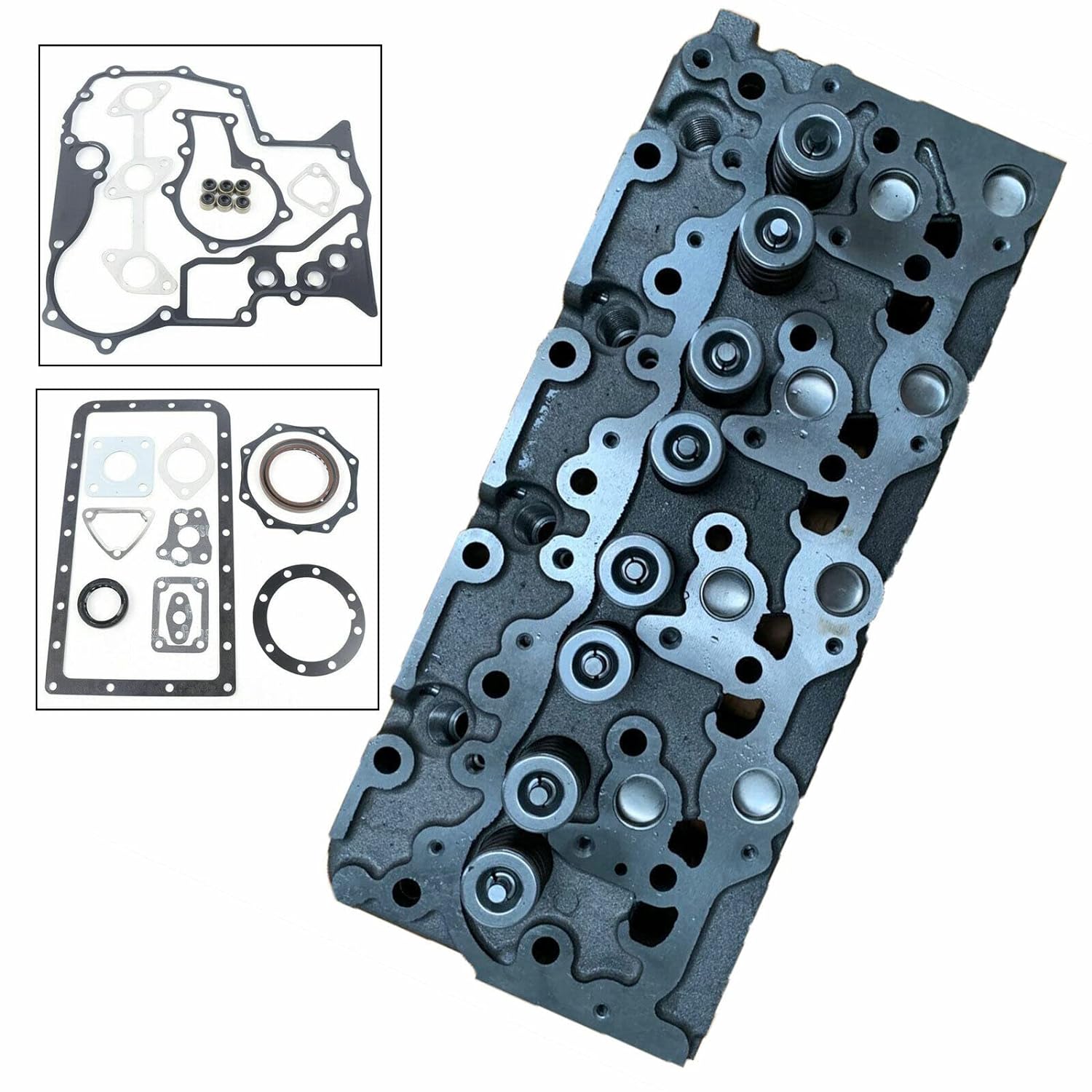 Full Cylinder Head Gasket Set Fit for Bobcat Kubota V2203 V2203T V2203E V2203B Case 1838 Scat Trak 1300 - KUDUPARTS