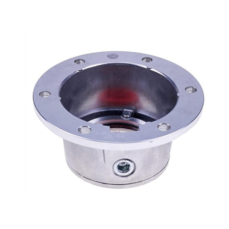 4 PCS Torque Steer Cast Aluminum Hub Cap w/ Side Fill Plug 343-4024 Replace Stemco - KUDUPARTS