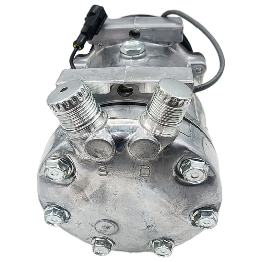 12V SD5H11 A/C Compressor 87546525 for CASE Skid Steer Loader 410 - KUDUPARTS