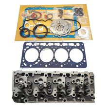 V3300 Complete Cylinder Head + 1 Set Full Gasket Kit Compatible with Kubota V3300 V3300 DI Engine M6800 M8200 M9000 Tractor Bobcat S220 S250 S300 T250 T320 Loaders - KUDUPARTS
