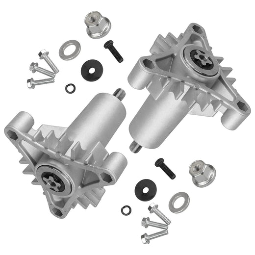 2 Pieces Spindle Mandrel Assembly 130794 532130794 539110158 for Poulan Electrolux AYP Husqvarna Jonsered Craftsman Ryobi Lawn Tractor - KUDUPARTS
