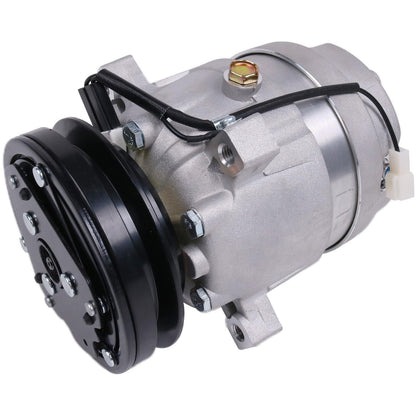 V5 A/C Compressor 5110511 for Mahindra 2555 Kioti DK45 DK55 DK65C DK901C Tractor Bobcat E80 Excavator