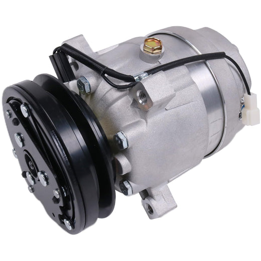 V5 A/C Compressor 5110511 for Mahindra 2555 Kioti DK45 DK55 DK65C DK901C Tractor Bobcat E80 Excavator - KUDUPARTS