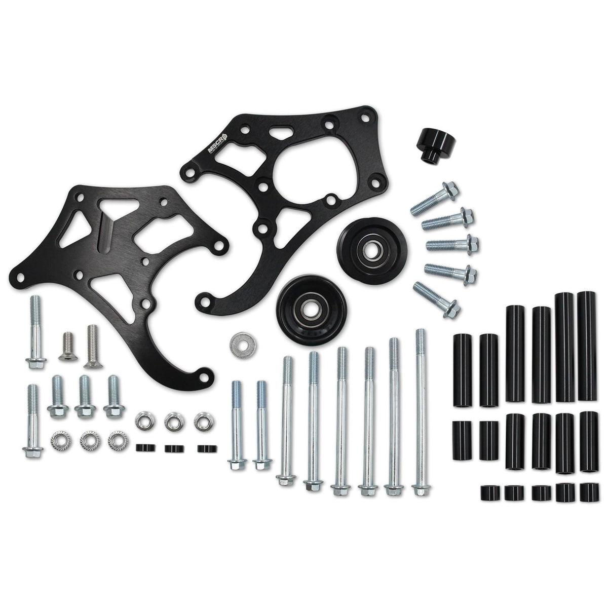 A/C Compressor Bracket TD944-Silver-T for GM Engine LSX LS1 LS2 LS3 LS6 L76 Sanden 508 709 - KUDUPARTS