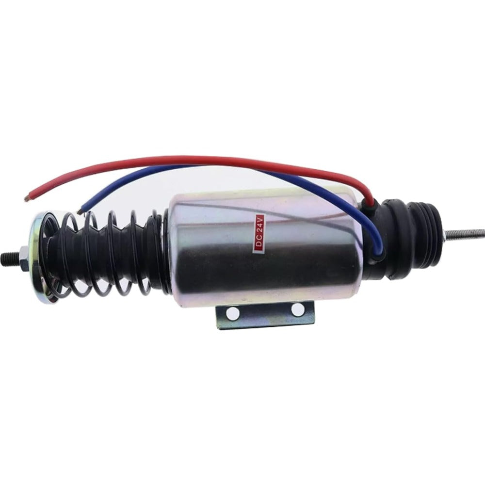 24V Shutdown Solenoid 98423938 for New Holland Loader FR130 FR130.2 FR160 FR160.2 FR220 - KUDUPARTS