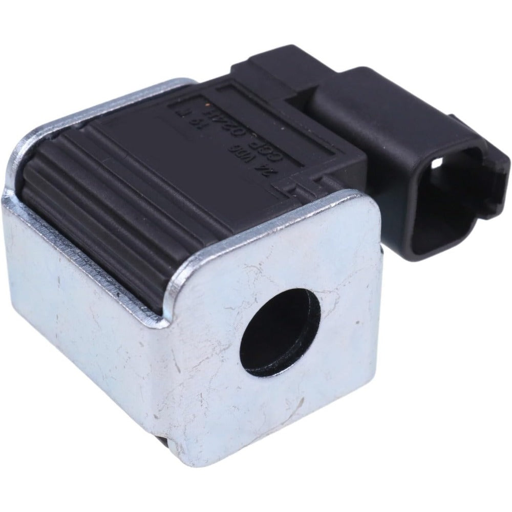 Solenoid Valve Coil AT393257 for John Deere Engine 4045 6068 6090 6135 Excavator 130G 180GLC 250G 300GLC - KUDUPARTS