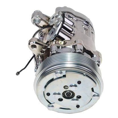 Compresor de aire acondicionado Sanden 8317 7B08 de 1 ranura, 12 V, 115 mm