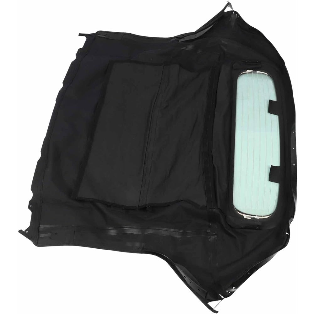 Black Convertible Soft Top With Heated Glass Window NIS-3493 for Nissan 350Z - KUDUPARTS