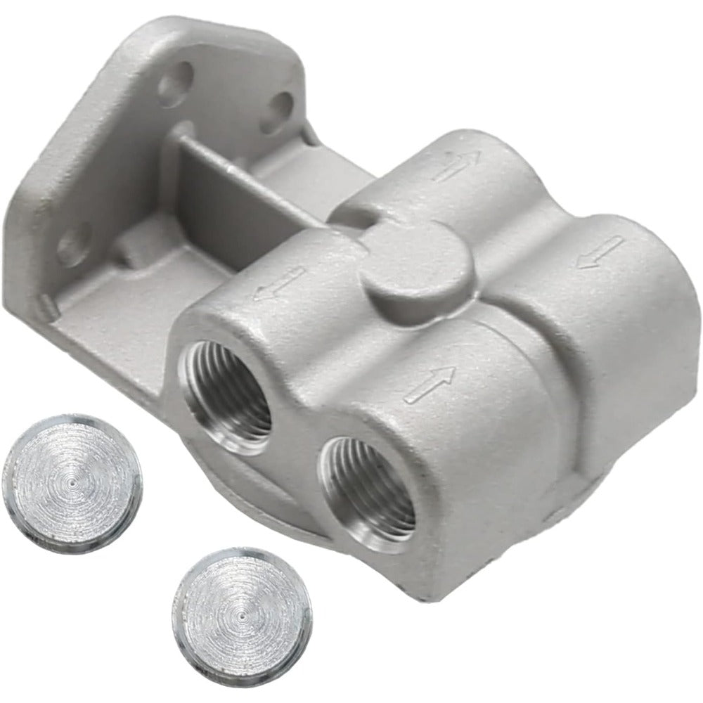 Fuel Filter Remote Mounting Base for Caterpillar CAT 1R-0750 1R-0749 1R-1712 NAPA 4770 WIX 24770 - KUDUPARTS