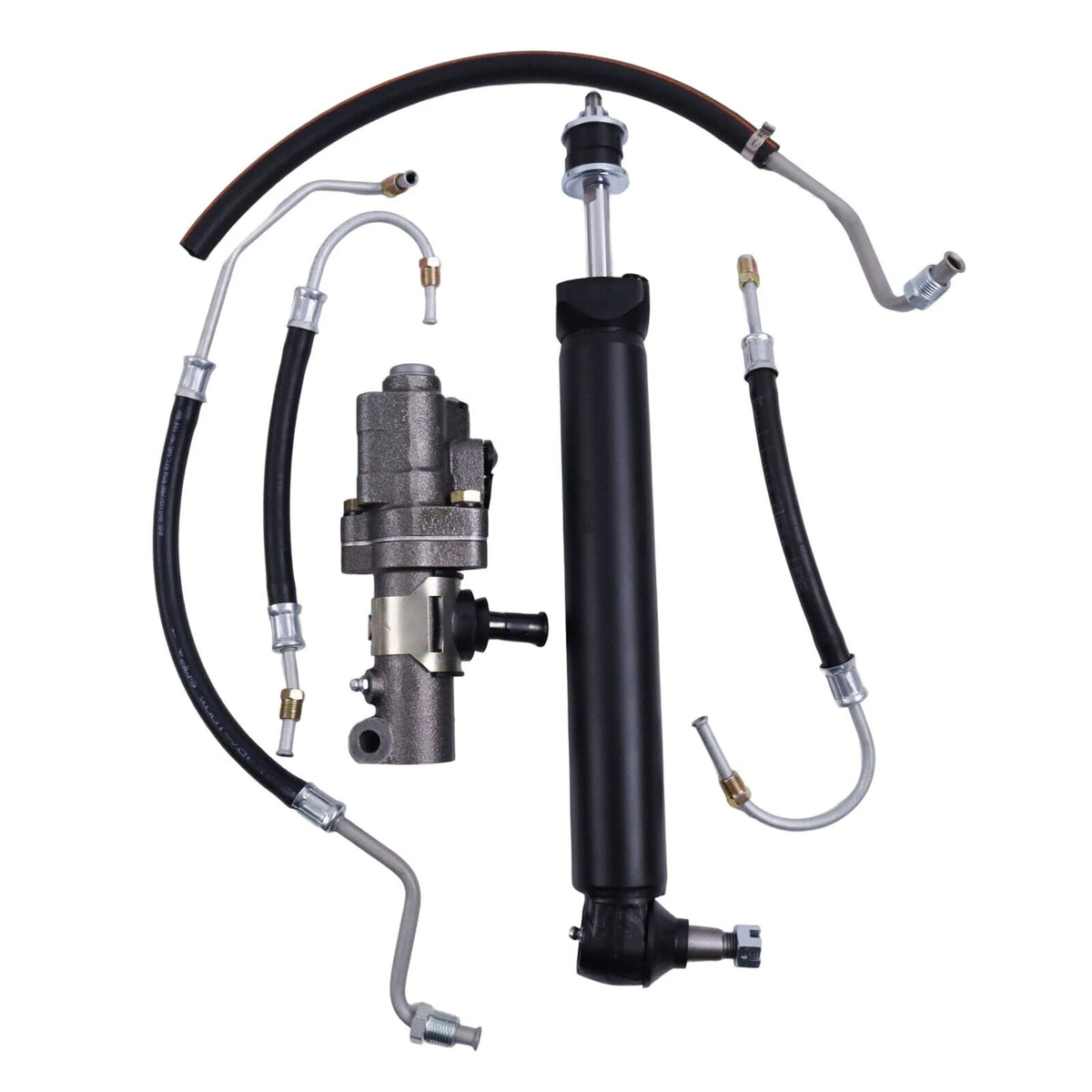 Power Steering Valve Cylinder & Hose Kit 1509003 1505001 1502007 for Chevrolet Corvette Base 5.3L 5.7L 7.0L 7.4L 1963-1979 - KUDUPARTS