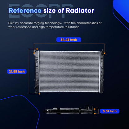 2768 Aluminum Radiator for 2002-2006 for Mazda for MPV 3.0L Automatic Transmission Automotive Replacement Engine Radiators Replace# AJ5115200B, MA3010197 Car Parts
