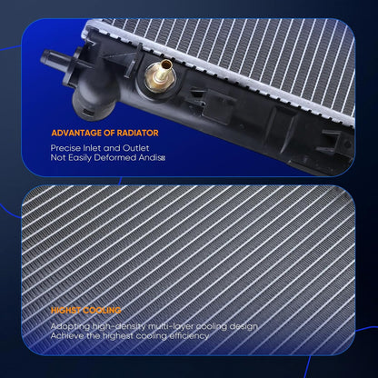 2768 Aluminum Radiator for 2002-2006 for Mazda for MPV 3.0L Automatic Transmission Automotive Replacement Engine Radiators Replace# AJ5115200B, MA3010197 Car Parts