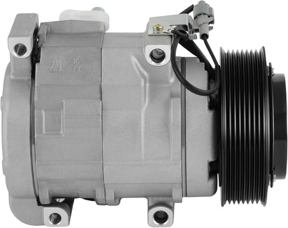A/C Compressor with Clutch - Compatible with Toyota Tundra 5.7L (2007-2021) & 4.6L (2010-2019)