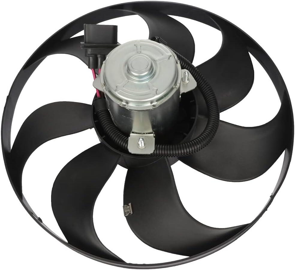 Radiator Fan fit 2000-2002 for TT 2000-2006 for TT Quattro 1999-2006 for Golf 1999-2005 for Jetta, Cooling Fan