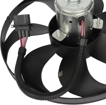 Radiator Fan fit 2000-2002 for TT 2000-2006 for TT Quattro 1999-2006 for Golf 1999-2005 for Jetta, Cooling Fan