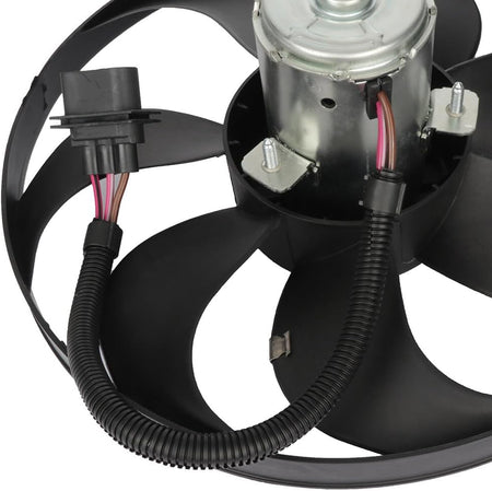 Radiator Fan fit 2000-2002 for TT 2000-2006 for TT Quattro 1999-2006 for Golf 1999-2005 for Jetta, Cooling Fan - KUDUPARTS