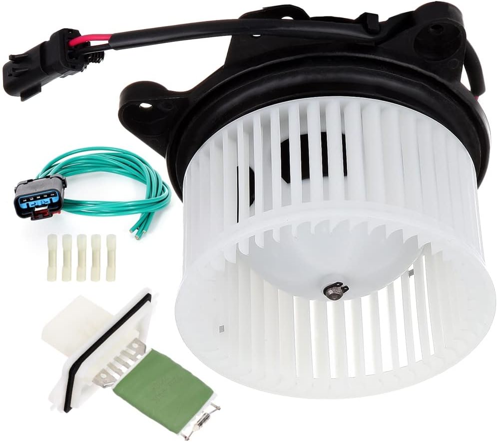 HVAC Blower Motor and Resistor Fit For 2001-2004 for Dodge Dakota Base SLT SXT Sport R/T Extended Cab Pickup 2.5L 3.7L 3.9L 5.9L, 2001-2003 for Dodge Durango Base SLT R/T Sport Utility 4.7L 5.9L