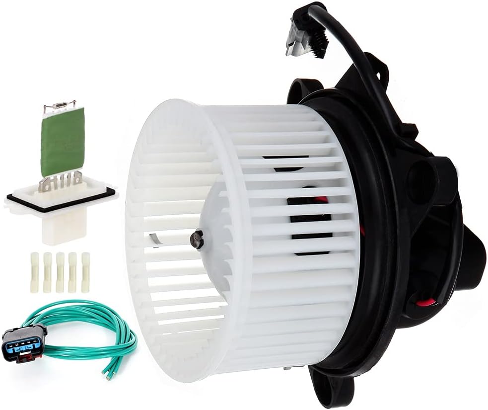 HVAC Blower Motor and Resistor Fit For 2001-2004 for Dodge Dakota Base SLT SXT Sport R/T Extended Cab Pickup 2.5L 3.7L 3.9L 5.9L, 2001-2003 for Dodge Durango Base SLT R/T Sport Utility 4.7L 5.9L