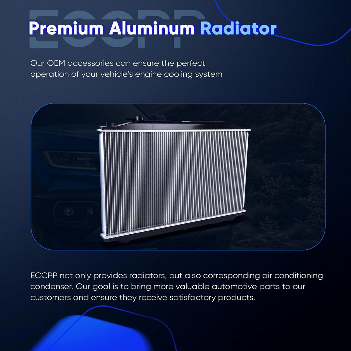 13082 Engine Coolant Radiator Compatible with 2010-2014 for Acura TSX 3.5L Replace# DPI13082; 13082; CU13082; 19010RL5A51; AC3010145 Aluminum Core Automotive Replacement Engine Radiators - KUDUPARTS