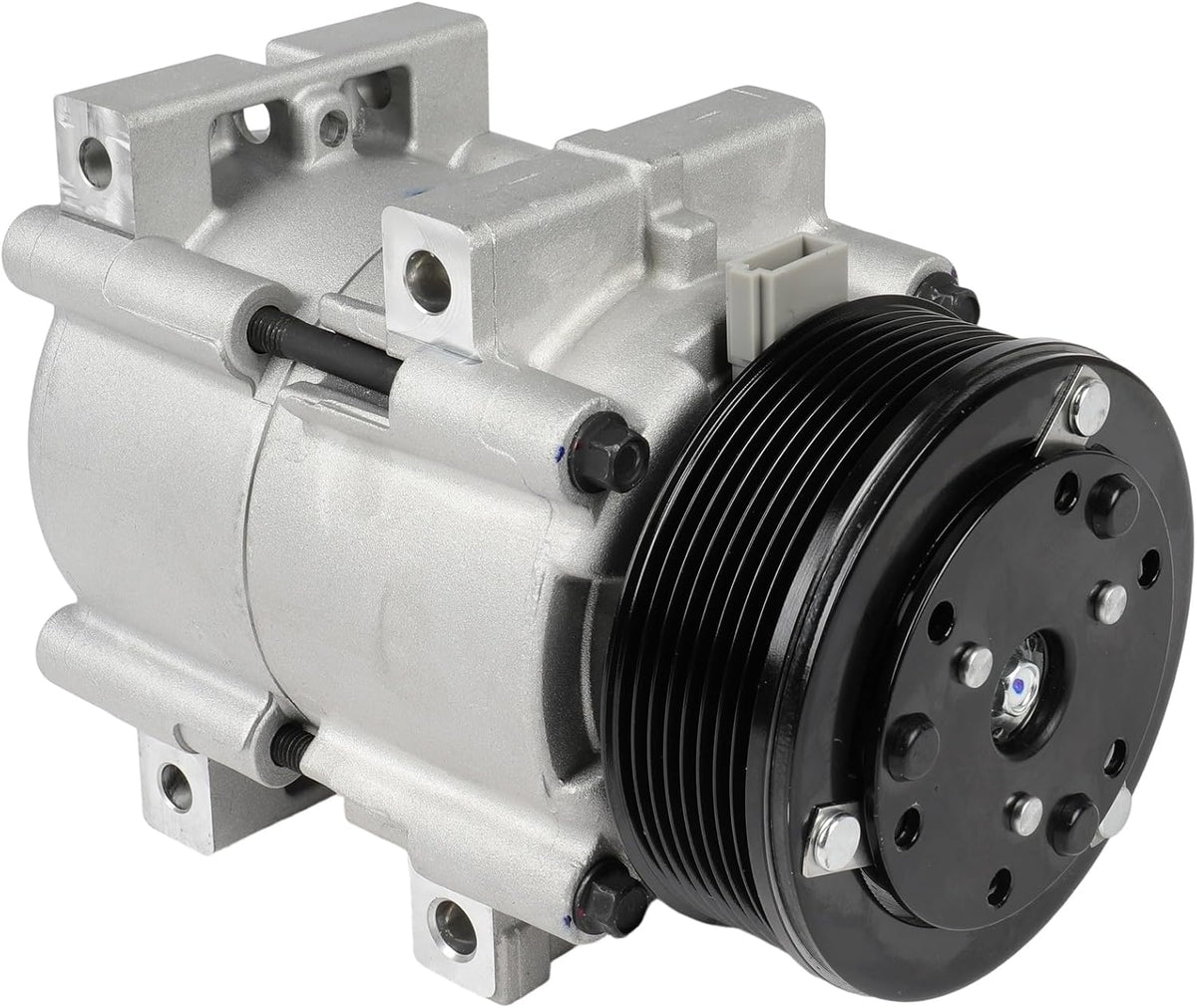 AC Compressor with Clutch for 2000-2003 Ford Excursion 7.3L - Rapid Cooling - KUDUPARTS