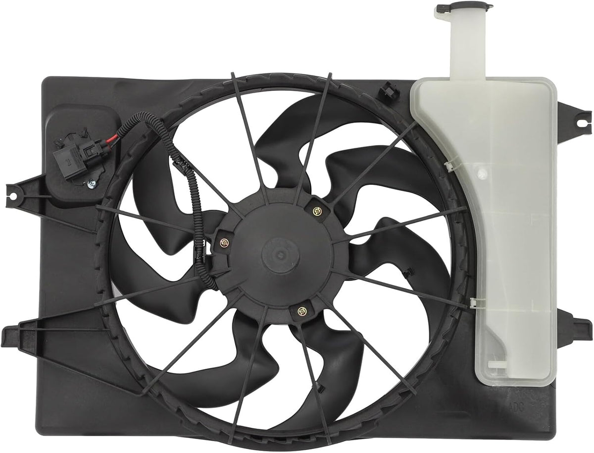 Radiator Fan fit 2017-2018 for Hyundai Elantra 2018 for Hyundai Elantra GT 6010321,76383,2812040,HY3115158,623820,6010310,2812020,HY3115156, Cooling Fan - KUDUPARTS