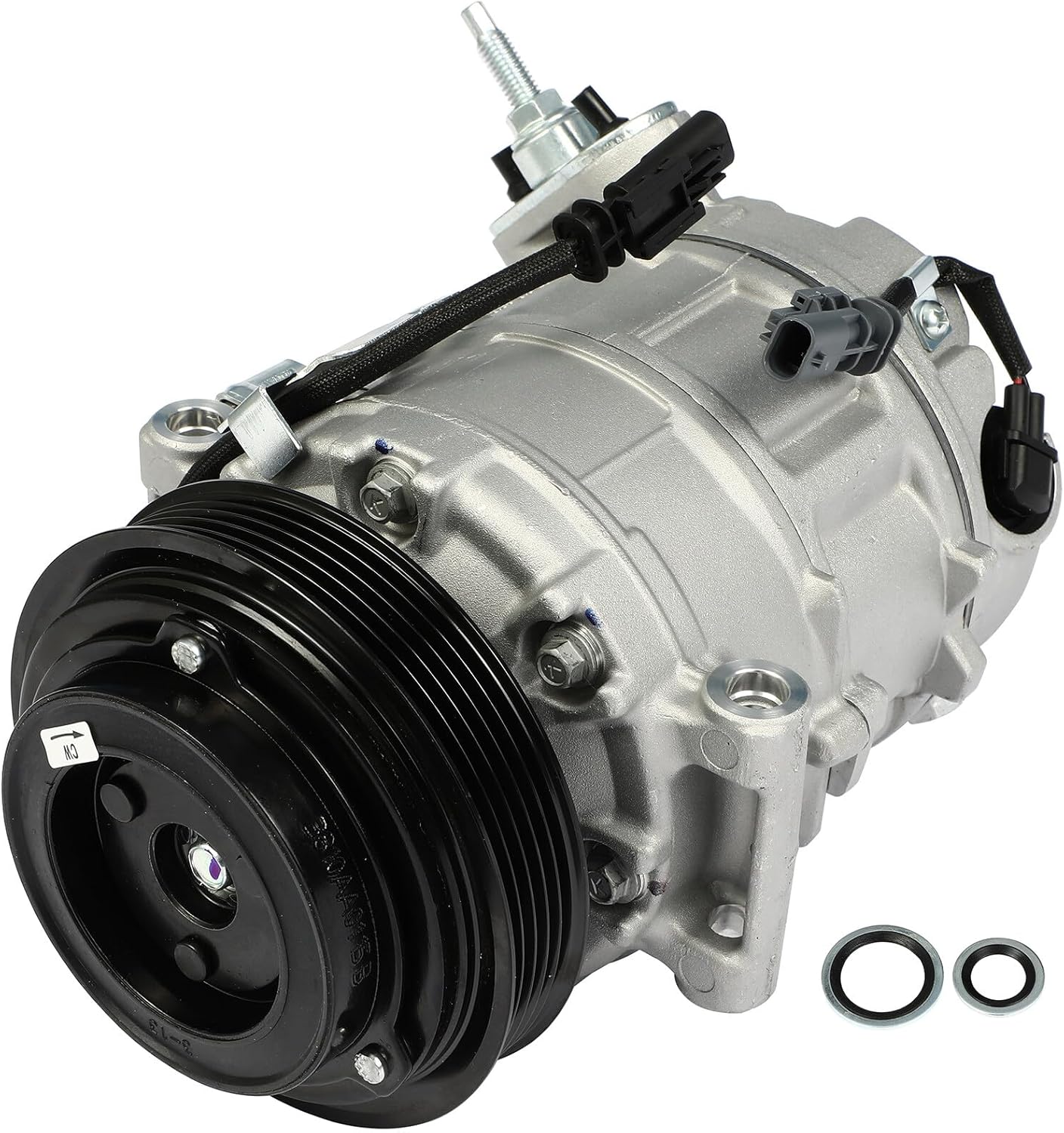 A/C Compressor with Clutch for GMC Terrain for Chevrolet Equinox 2.4L 2012-2015 AC Compressor 5 Grooves 7SBH17C