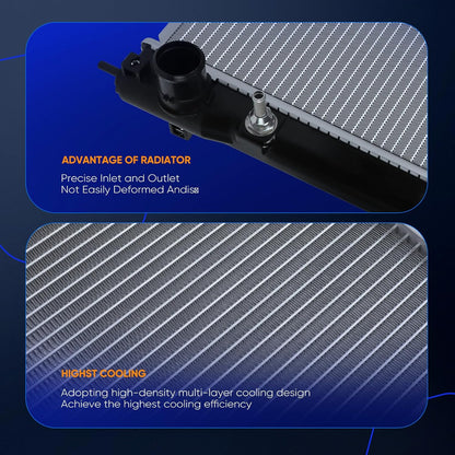 13104 Engine Radiator Compatible with 2006-2007 for Subaru B9 Tribeca 3.0L,2008-2014 for Subaru Tribeca 3.6L,Replace# CU13104, DPI13104 Aluminum Automotive Replacement Engine Radiators