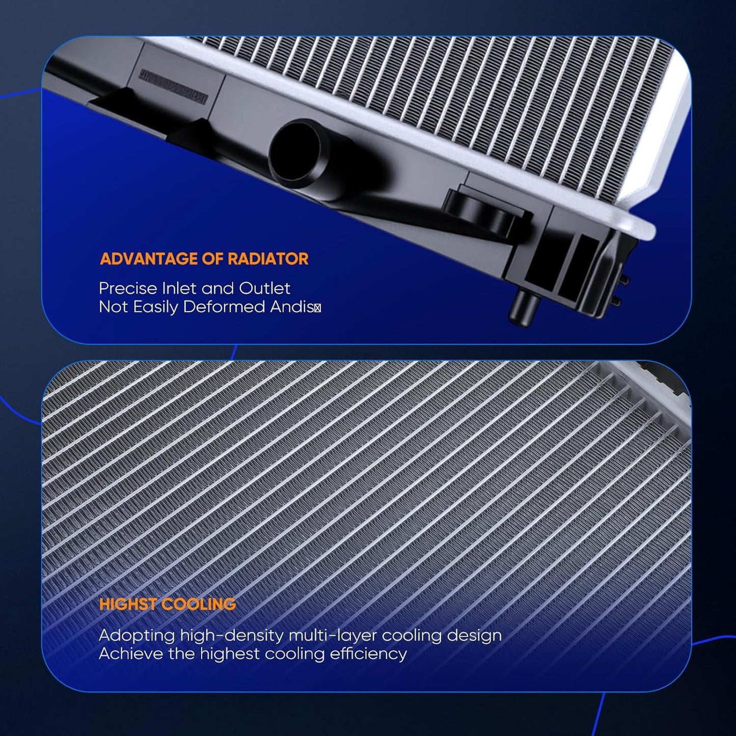 2890 Engine Coolant Radiator Compatible with Scion xD 1.8L 2008-2014 & Toyota Yaris 1.5L 2007-2019