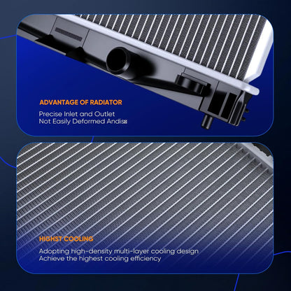 2890 Engine Coolant Radiator Compatible with Scion xD 1.8L 2008-2014 & Toyota Yaris 1.5L 2007-2019