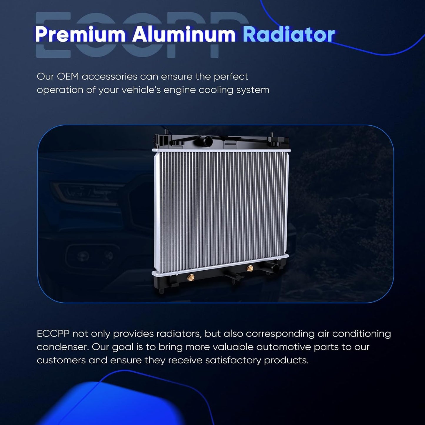 2890 Engine Coolant Radiator Compatible with Scion xD 1.8L 2008-2014 & Toyota Yaris 1.5L 2007-2019